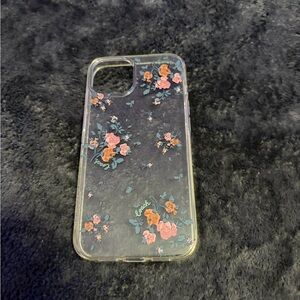 Coach iPhone 14 case Floral Clear Phone Case - Blue and Pink